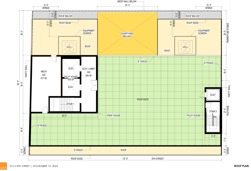 Roof Plan -- School & Event Center (Nov 2025)